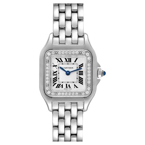 montre cartier femme avec diamant|cartier or et acier.